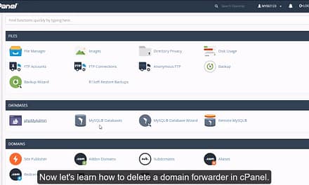cPanel Email – How to Delete a Domain Forwarder